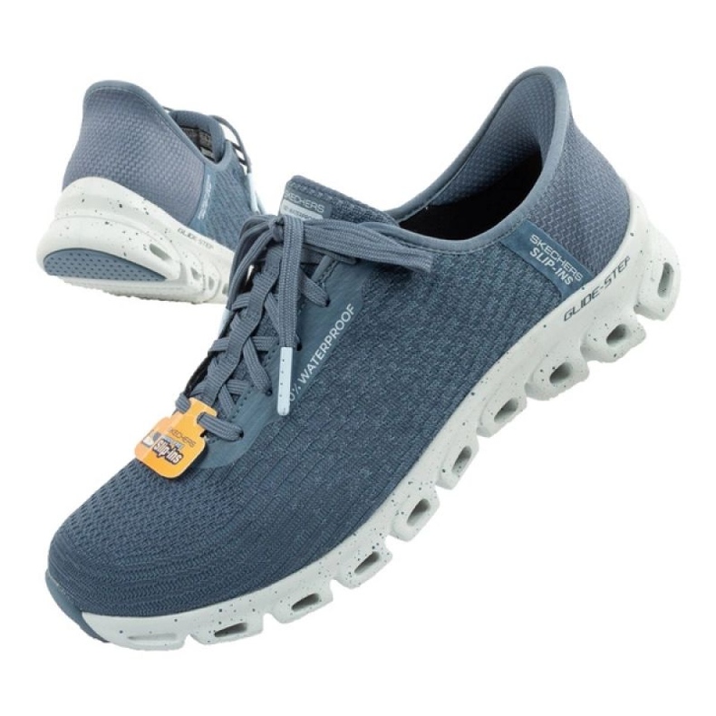 Skechers Glide-steg 104571/SLT-skor med ett membran blå 3