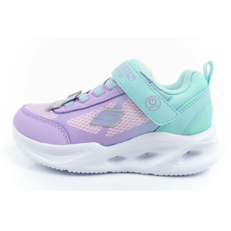 Skechers s Lights-sla glöd 303714L/TQLV-skor purpur 1