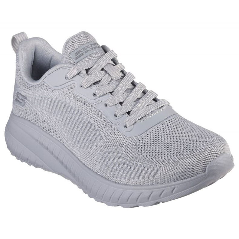 Skechers Bobs Sport Squad Chaos Shoes - Face Off 117209 Ltgy grå 1