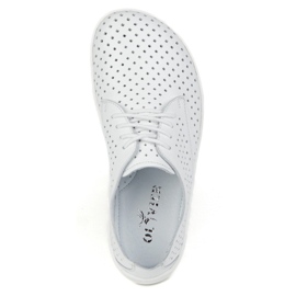 Olivier Women's Barefoot Minimalist OpenWork 1288Pol White vit 5