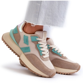 Kvinnors sportsneakers Big Star NN274973 Beige 5