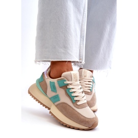 Kvinnors sportsneakers Big Star NN274973 Beige 3