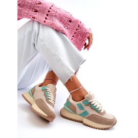 Kvinnors sportsneakers Big Star NN274973 Beige 1