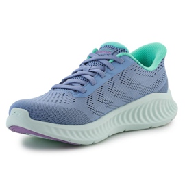 Skechers Slip-Inss: Gå Walk Now-Khloe 125643-BLG-skor blå 3