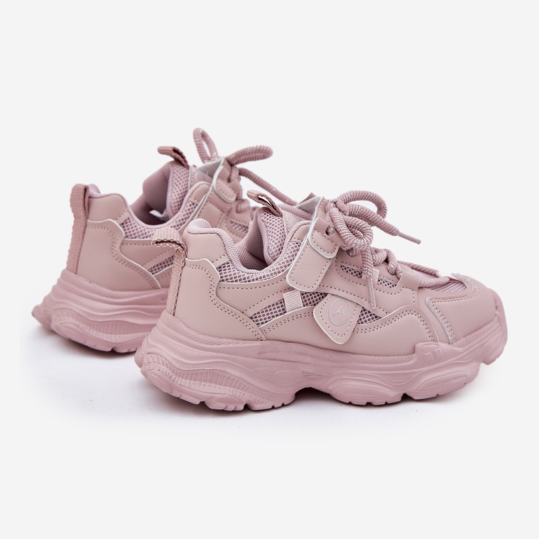 Barns sneakers på den rosa plattformen 2