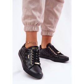 Kvinnors sneakers med Eco Leather Big Star RR274323 Black svart 2