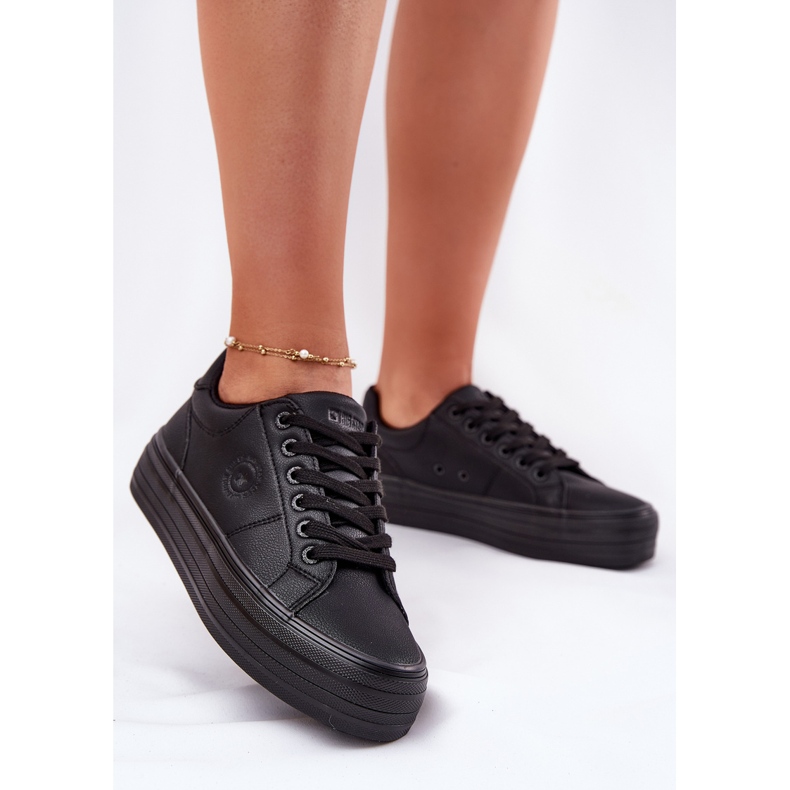 Eco Leather Women's Sneakers på plattformen Big Star RR274299 Black svart 2