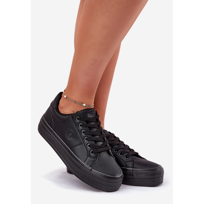 Eco Leather Women's Sneakers på plattformen Big Star RR274299 Black svart 1