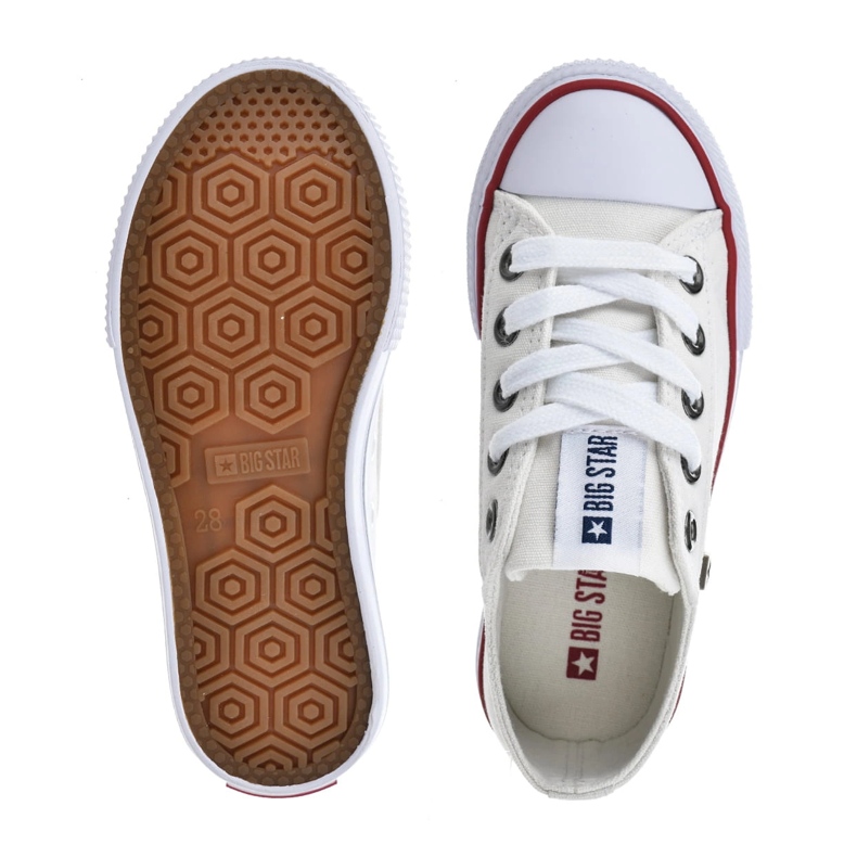 Textilsneakers Big Star DD374160 White vit 1