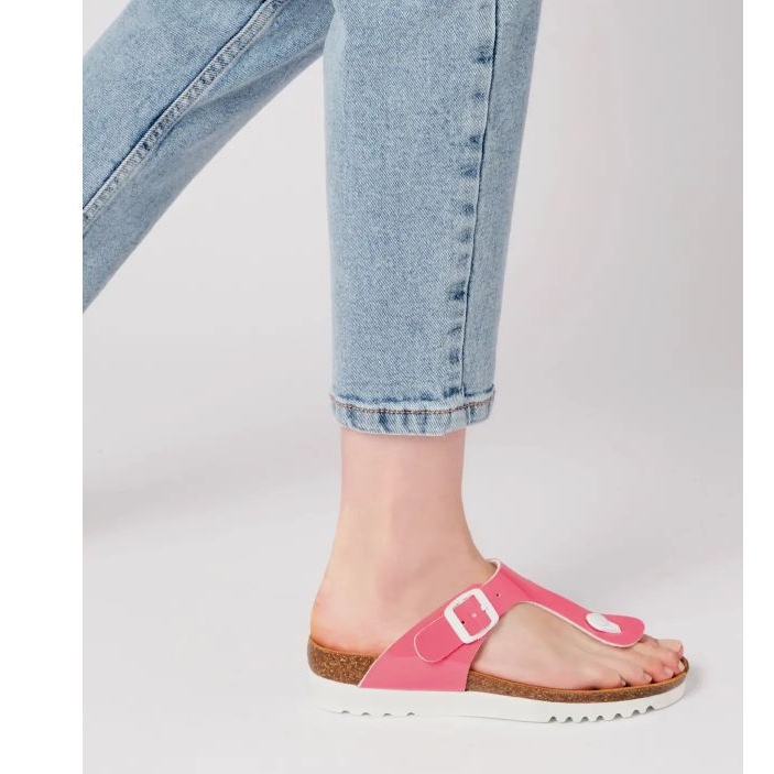 Kvinnors flip-flops scholl boa visum f31247-1209 rosa 1