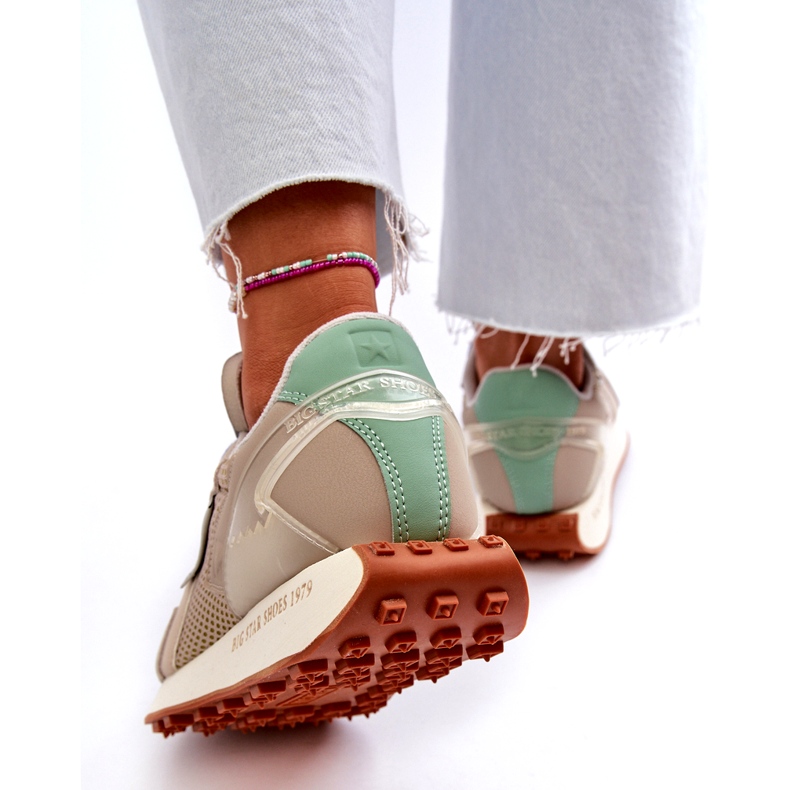 Sneakers för kvinnor på Memory Foam System Big Star Platform NN274681 Beige 4