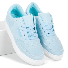 Sneakers På Plattformen blå 2