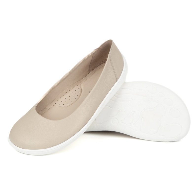 Olivier Barfota kvinnors minimalistiska pumpar gled 1771pol beige 1