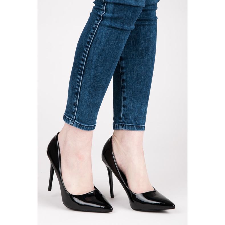 Seastar Sexiga lackade klackar svart 1