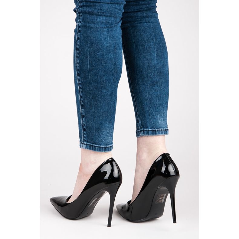 Seastar Sexiga lackade klackar svart 2