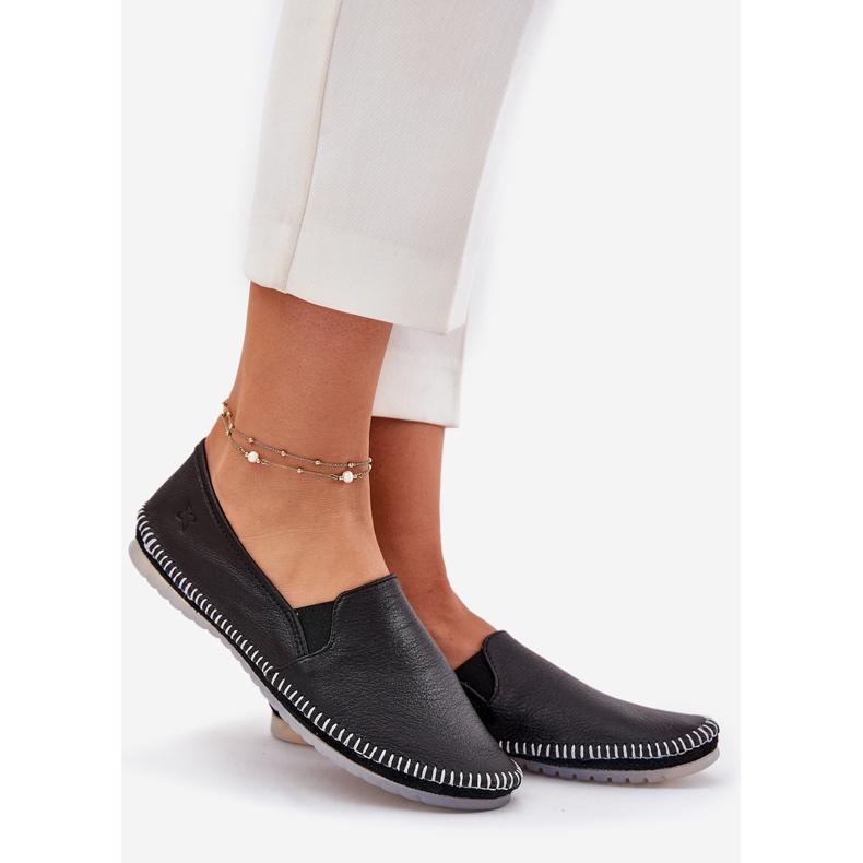 Maciejka läder ballerinas t3512-71 svart 1