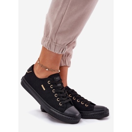 Kvinnors material sneakers Big Star RR274765 svart 1