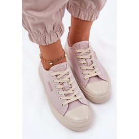Kvinnors Big Star RR274732 ljusrosa sneakers 10