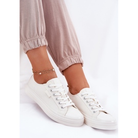 Women's Big Star RR274730 White Sneakers vit 14