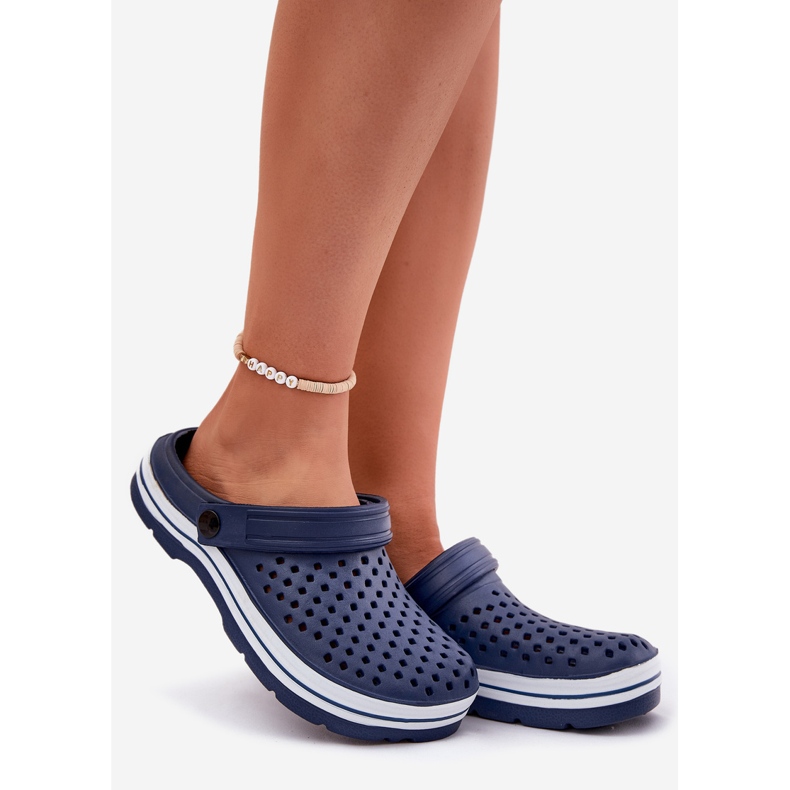 Evento Lätt skum kvinnors marinblå tofflor 1