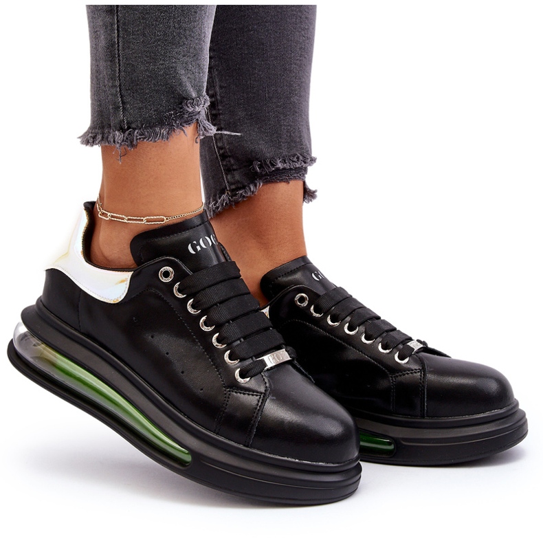 Sneakers Sports Women's Leather Goe NN2N4030 Black svart 6