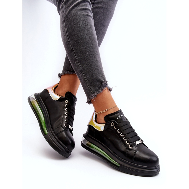 Sneakers Sports Women's Leather Goe NN2N4030 Black svart 2