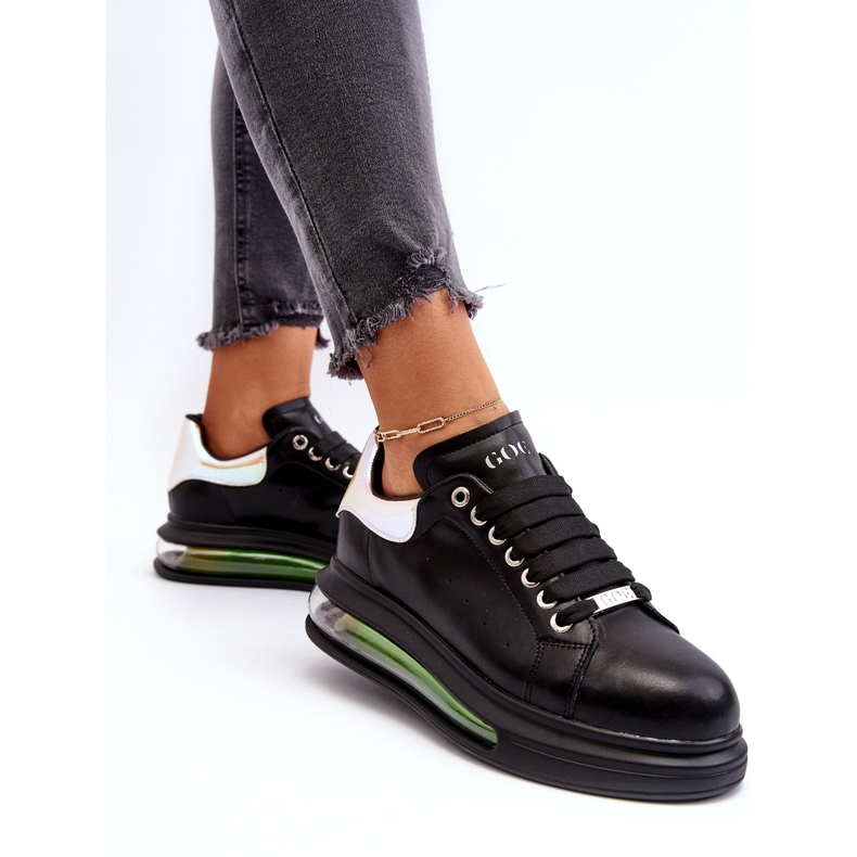 Sneakers Sports Women's Leather Goe NN2N4030 Black svart 4