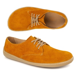 Olivier Kvinnors barfota minimalistiska sneakers 1288pol gul 1