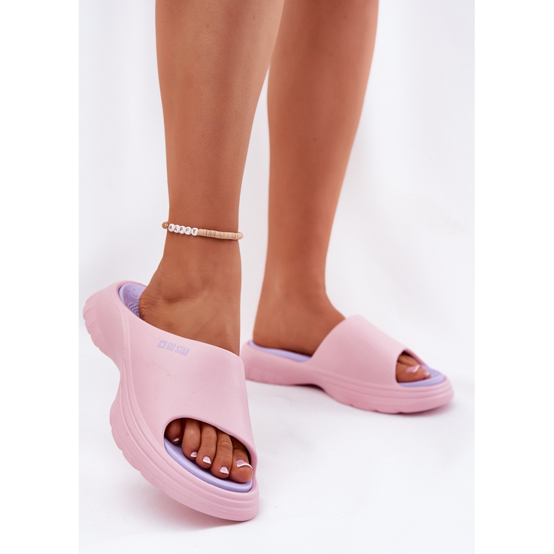 Big Star RR274A587 Women's Foam Summer Slippers Pink rosa 2