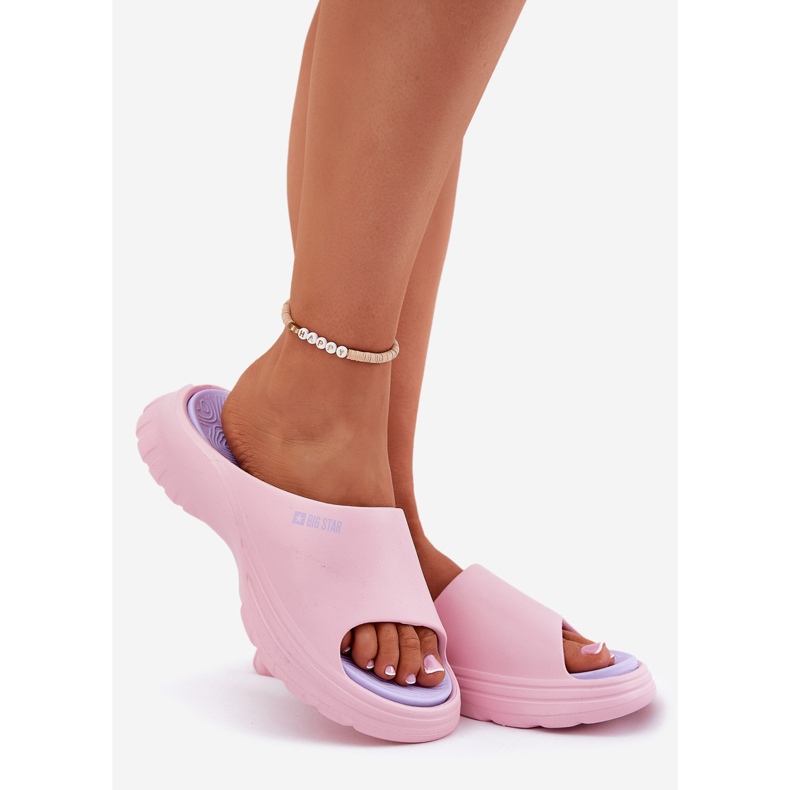 Big Star RR274A587 Women's Foam Summer Slippers Pink rosa 1