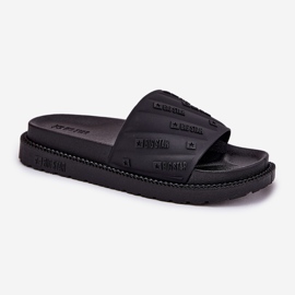 Kvinnors flip flops på plattformen Big Star RR274A540 Black svart 4