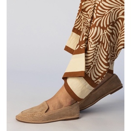 Khaki OpenWork Loafers från Ekozamszu beige 1