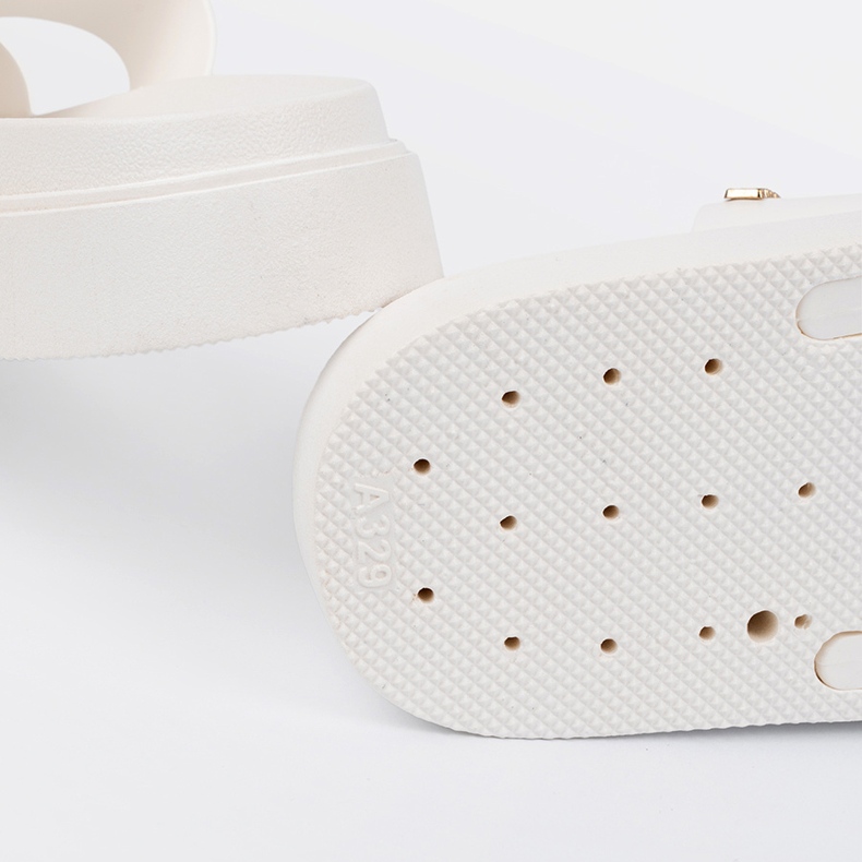 Seastar Kvinnors vita flip flops på plattformen 1