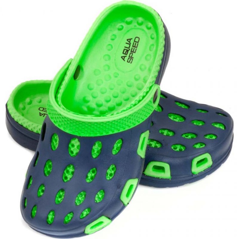 Aqua-Speed Barns flip flops aqua-hastighet Silvi Jr Kol 48 Grön marinblå 1