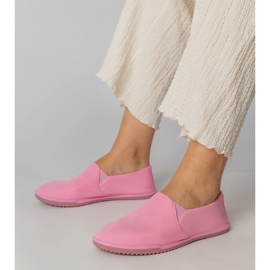 Rosa kvinnors slip -up sneakers 1