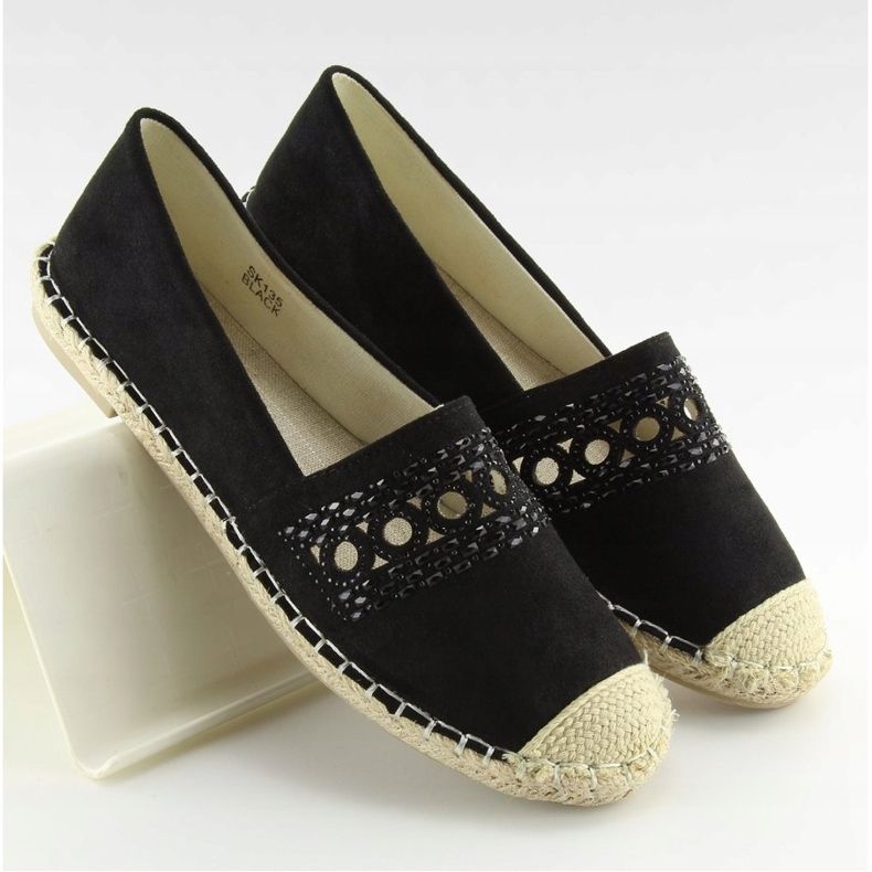 Svarta espadrillor för kvinnor SK135 Svart 1