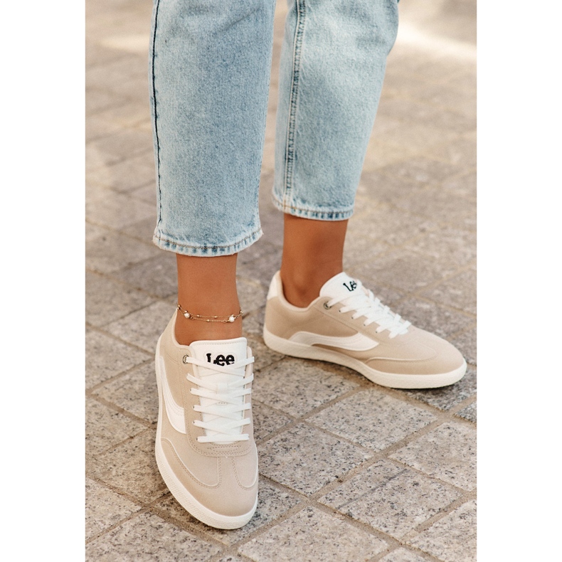 Kvinnors sneakers Lee Lian Women Low 50251005.33f Beige 2