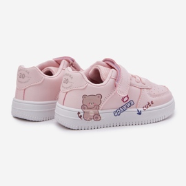 Rosa nallebjörn sneakers med en rosa nallebjörn 2