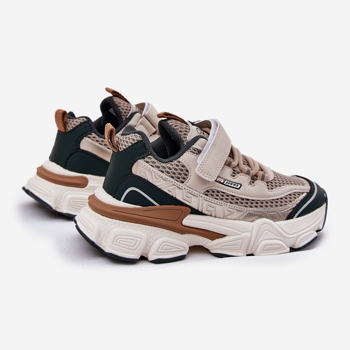 Sneakers sportsportskor för beige kardborrband 2