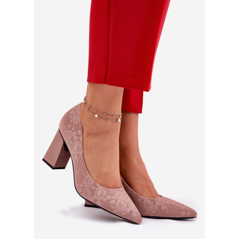 Vinceza Eleganta pumpar på Vincez 62223 Pink Post rosa 1