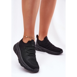 Slocked Lightweight Women's Sports Shoes Big Star RR274A132 Hi-Polish System Black System svart 2