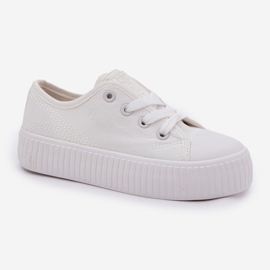 Big Star RR374009 Białe Lace -up Sneakers vit 8