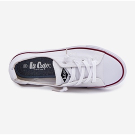 Kvinnors material sneakers Lee Cooper LCW-25-02-3296L vit 2