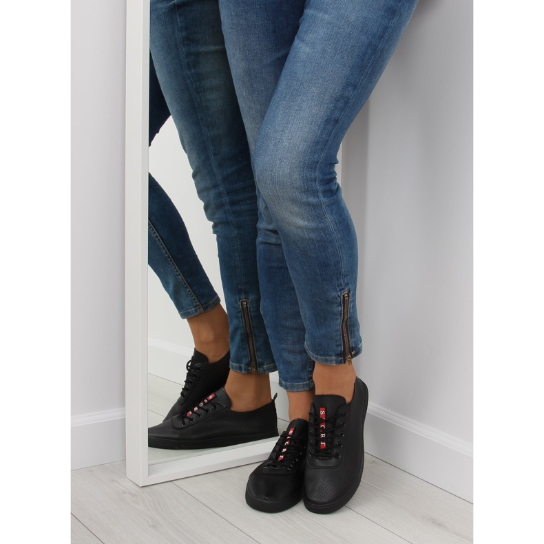 Svarta mjuka sneakers för kvinnor NB190P Svart 2