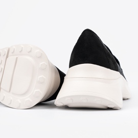 Seastar Svarta skor på en tjock sula 1