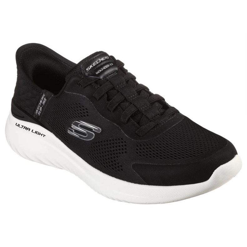 Skechers Slip-Ins Bounder 2.0 skor. Framkom 232459-BKW svart 1