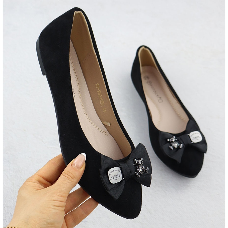 Kvinnors ballerinas med en bågsvart potocki BB23310 1