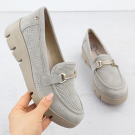 Kvinnors läderskor för bröllop Filippo 7002 beige 1