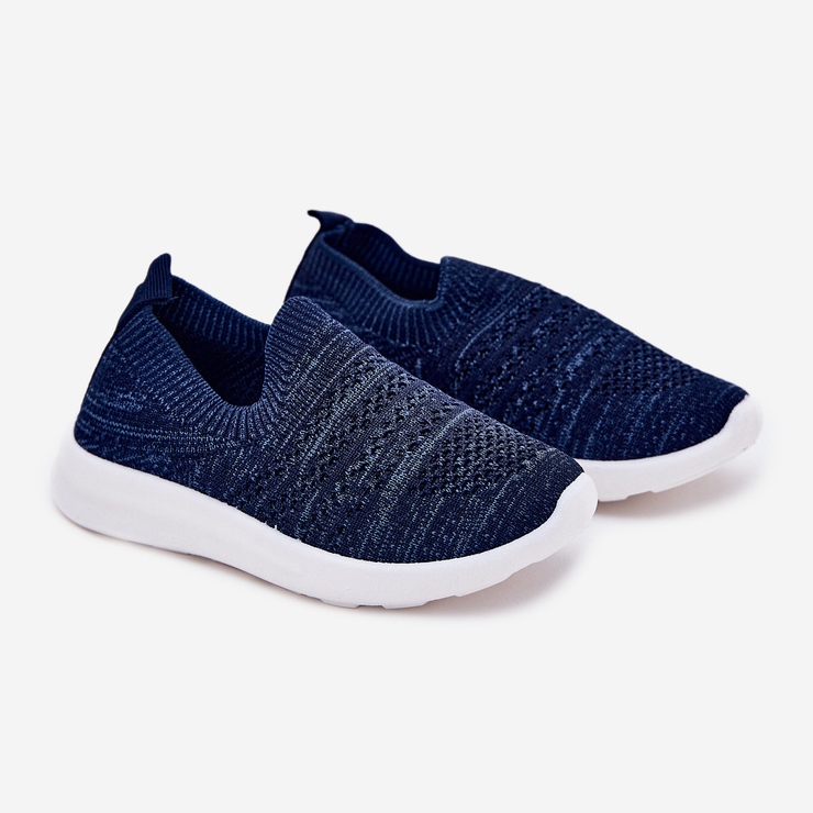 Barns insatta marinblå sportskor 1