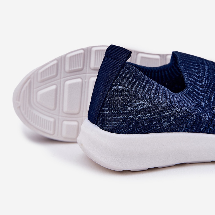 Barns insatta marinblå sportskor 2